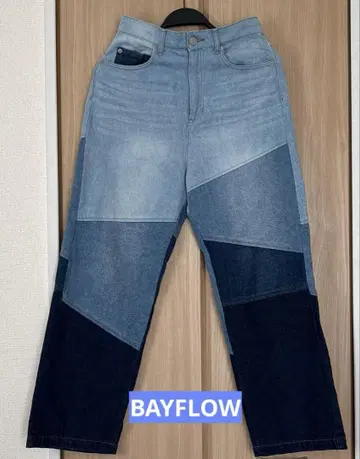 BAYFLOW 패치워크 데님 팬츠 사이즈 M
