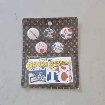 오쿠다 타미오 투어 굿즈 핀 배지와 스티커 세트