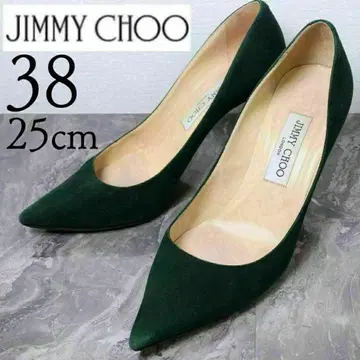 [새상품급] JIMMY CHOO 지미추 25 스웨이드 그린 펌프스