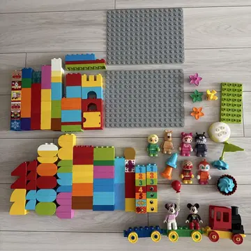 LEGO 듀플로 다색 블록 세트 미키 미니 호빵맨