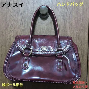 안나수이 ANNA SUI 가죽 핸드백 컬러 와인