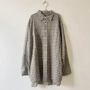 Spick and Span 2024 SS 코튼 보일 체크 셔츠