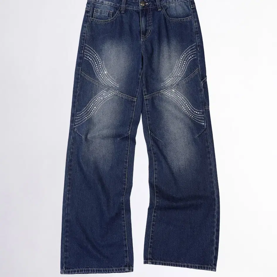 Sculptor×Ed Hardy Cracked Angel Denim Sculptor X Ed Hardy] Cracked Angel Denim Ivory