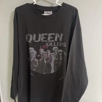 QUEEN 팝업 Killers Live 롱 티셔츠 XL 사이즈