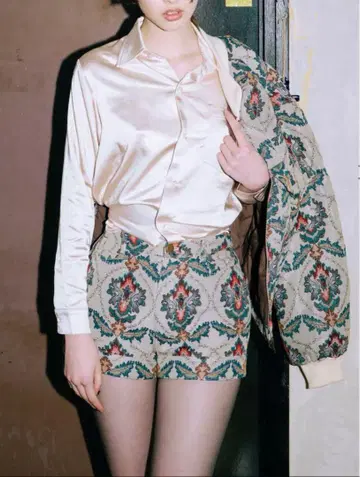 주에미 오리엔탈 자카드 쇼츠