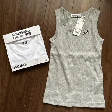 ANYA HINDMARCH T3SLEEVELESS 탱크탑 S