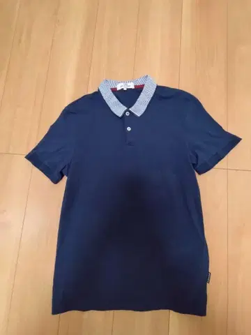 BEN SHERMAN 네이비 피케 셔츠 S 사이즈