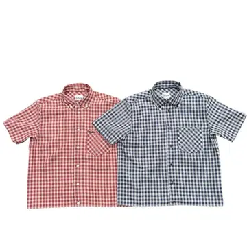 Deaile Logo Check Shirt NAVY S 사이즈