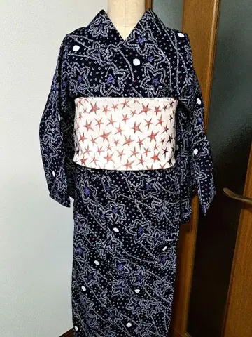 아리마츠 시보리 유카타 별 칠석 새상품급