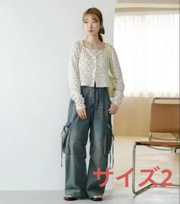 Kastane 카고 데님 팬츠