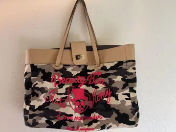 카모 패턴 토트백 Beauty Bar