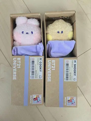 BT21 UNIVERSE COOKY&SHOOKY 봉제 인형