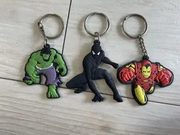 MARVEL 키링 3종 세트 헐크 스파이더맨 아이언맨