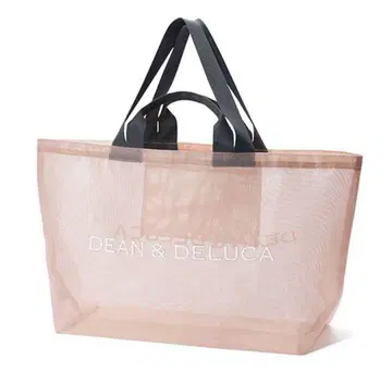 DEAN&DELUCA 한정판 메쉬 백 빅 핑크 그레이