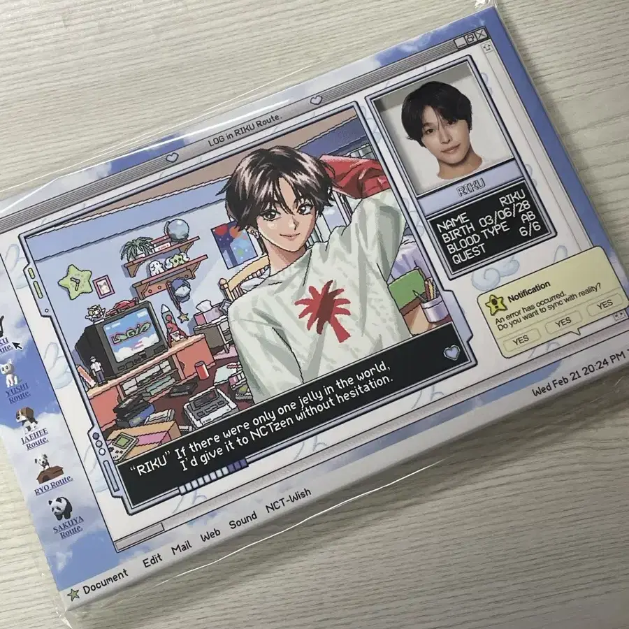 超特価セール開催！！ NCT on set photo Riku md Login Wish Nct Sealed 엔시티 | タレントカード