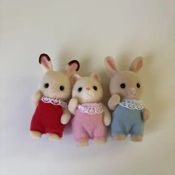 실바니안 패밀리 토끼고양이 인형 세트