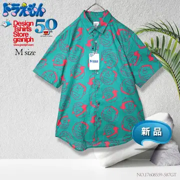 [새상품] 그라니프 50주년 도라에몽 반팔 셔츠 콜라보 M 퉁퉁이