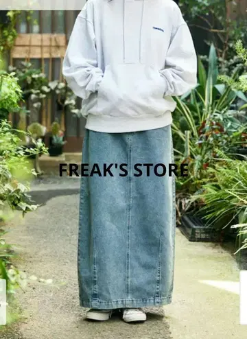 FREAK'S STORE  커비 데님 스커트 블루 M 사이즈
