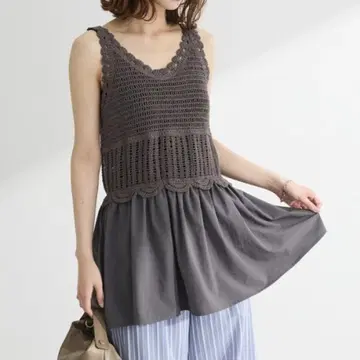 크로셰 절개 튜닉