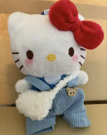 헬로키티 키티 마스코트 참 외출 유치원 오버롤