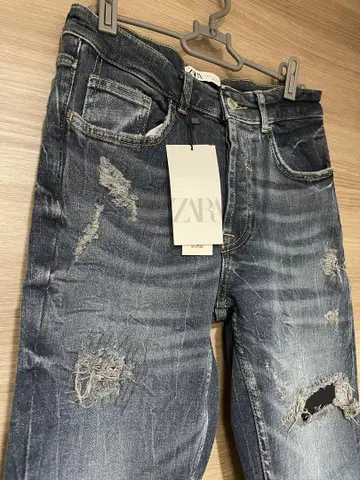 자라 데미지 가공 스키니 데님 택 포함 새상품