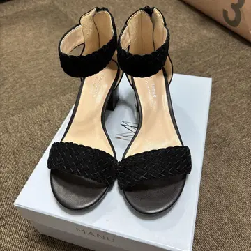 모드 에 자코모 Marie femme 스웨이드 샌들 22.5cm 블랙