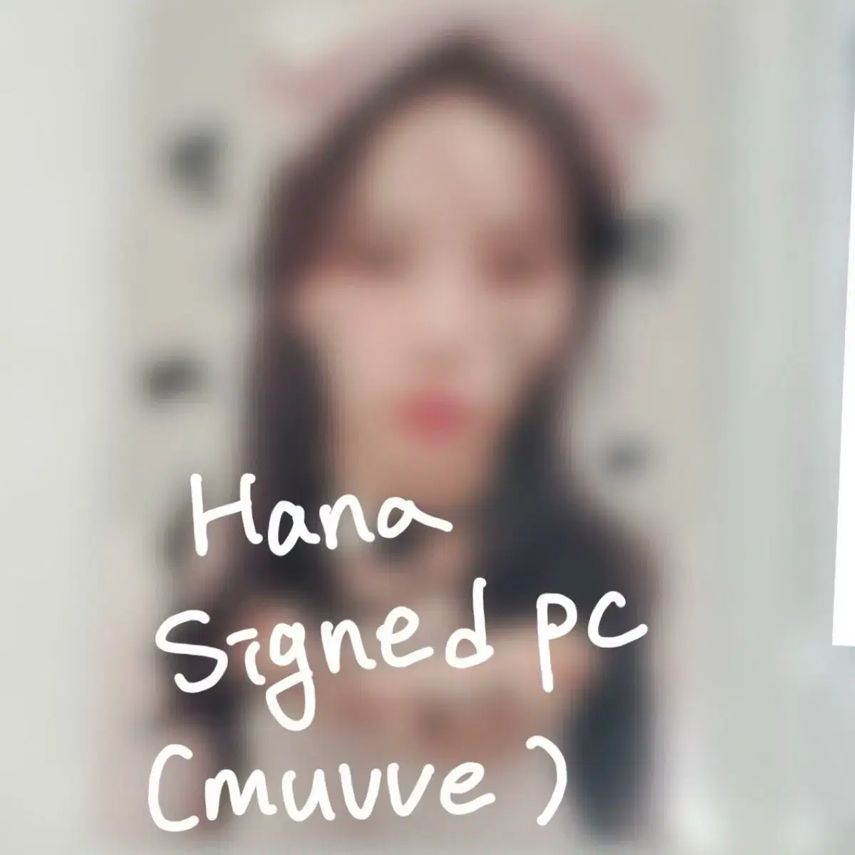 fifty fifty Hana signed poca wts MuV Zuu video call event pola unreleased photocard