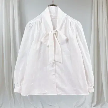 토코 클로젯 리본 블라우스 긴팔 M 보타이 싸개 버튼 페미닌