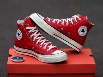 새상품 빨간색 하이컷 ct70 28.5cm