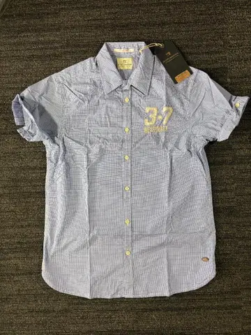 Scotch & Soda 반팔 셔츠 라이트 블루 새상품 택 포함 S