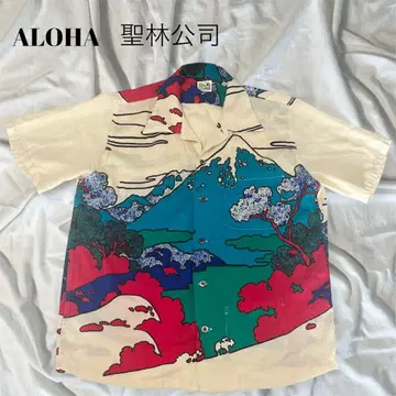 SEILIN & Co. ALOHA 레어 셔츠 후지산 레어 레어 1 빈티지