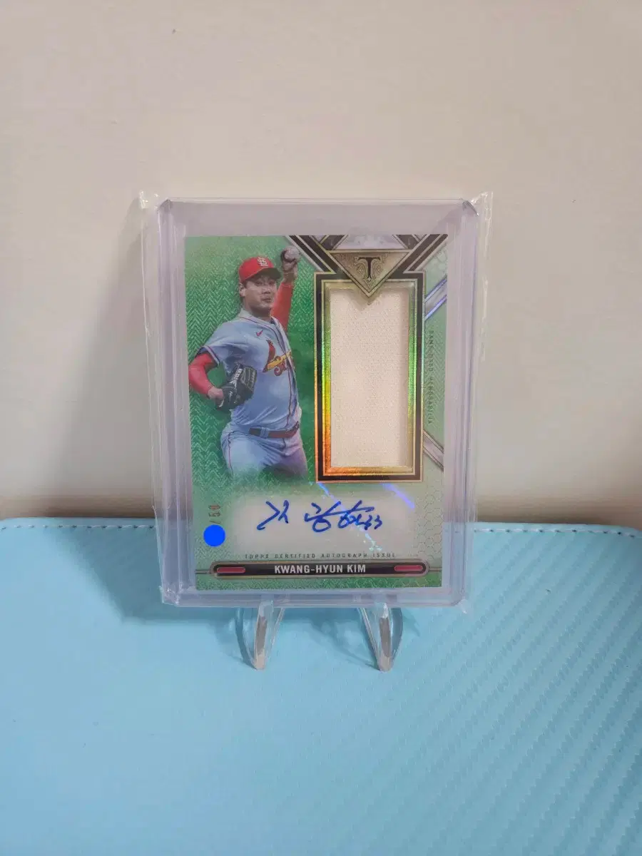 2021 topps certified 김광현 저지 오토 50장 한정