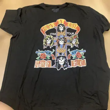 GUNS N' ROSES 1988 TOUR 티셔츠 XL