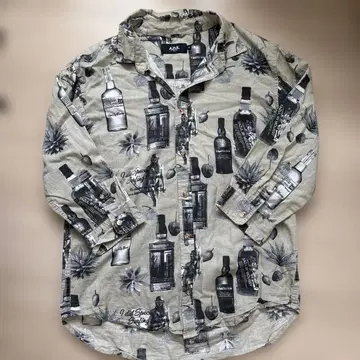 AZULby moussy 남성용 셔츠 7부 긴팔