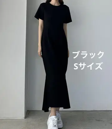 [미사용] Louere 스트레치 컷 원피스 블랙 S 사이즈