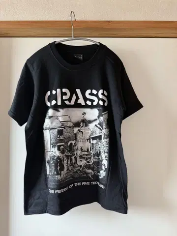 CRASS 그래픽 티셔츠 블랙