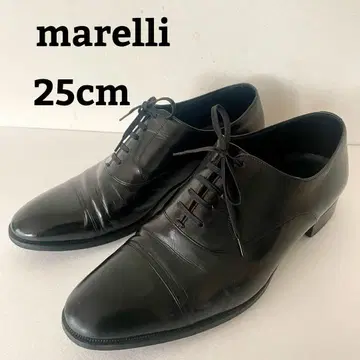 Marelli 마렐리 비즈니스 슈즈 스트레이트 팁 가죽 블랙