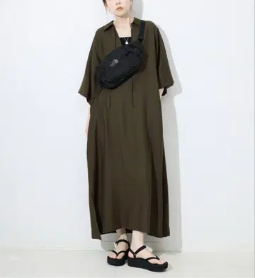 SLOBE IENA] 린넨 혼방 릴랙스 스키퍼 원피스