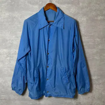 90s 빈티지 나일론 자켓 블루 계열 심플 XL 상당