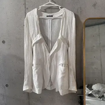 Emporio Armani 화이트 테일러드 자켓