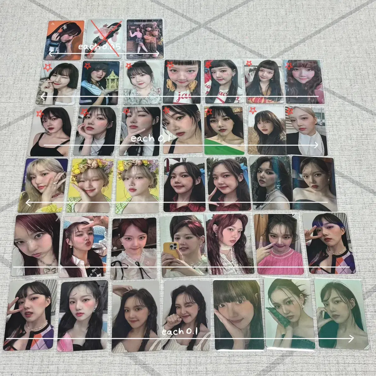 Gfriend Viviz Sowon Yerin Eunha Yuju Eunbi Umji poca unreleased photocard