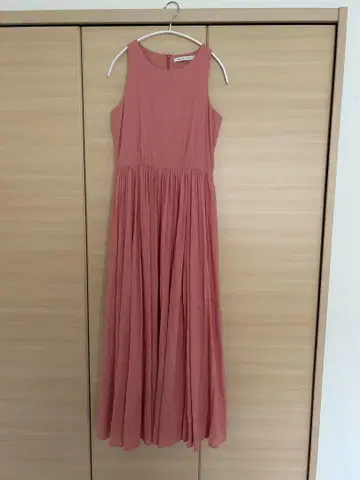 MARIHA 마리하 여름 레이디 롱 원피스 살몬 핑크