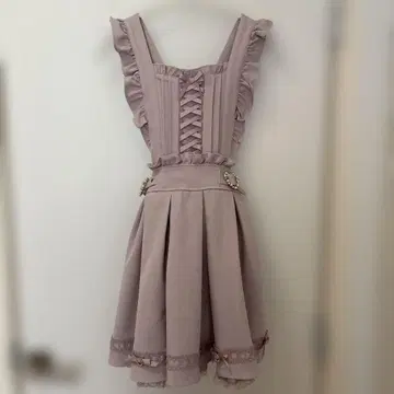 LIZLISA 백 카슈쿨 에이프런 잔스카 핑크