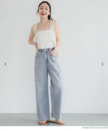 coca 썸머 데님 허리 밴딩 이지 팬츠
