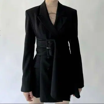 melt the lady thick belt jacket onepiece