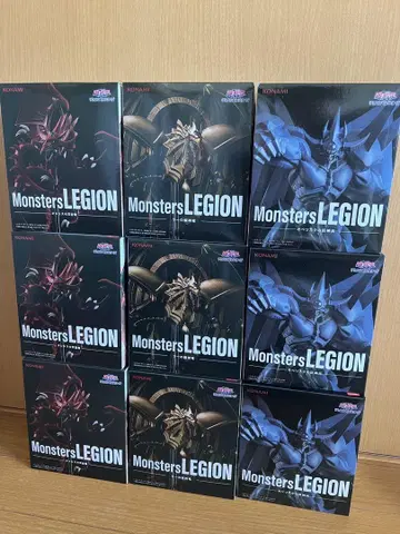 유희왕 Monster LEGION 삼환신 피규어 9개 세트