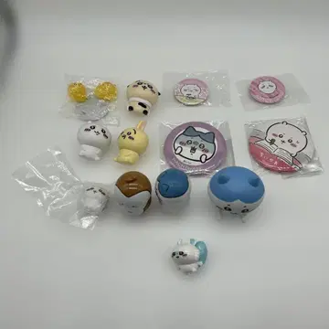 치이카와 (먼작귀) 캔뱃지 피규어 잡화 세트