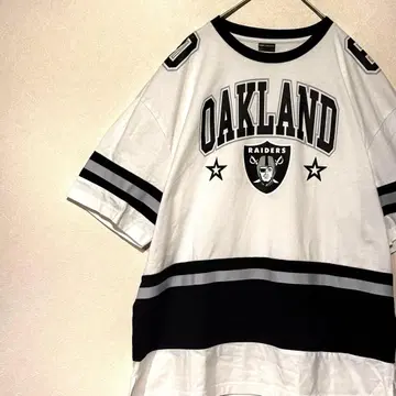 OAKLAND RAIDERS 레이더스 반팔 미식축구 게임 셔츠 타입