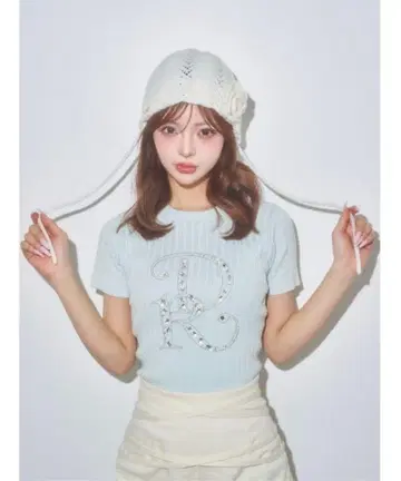 Darich 다리치 DR 비쥬 리브 니트 탑