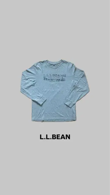 L.L.BEAN 긴팔 티셔츠 그레이 구제 의류